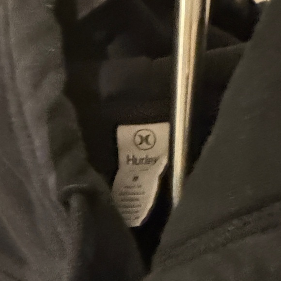 Hurley Black Hoodie with Multicolor Logo - Picture 4 of 5